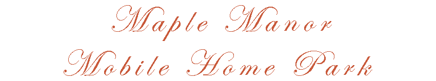 Maple Manor Title Logo